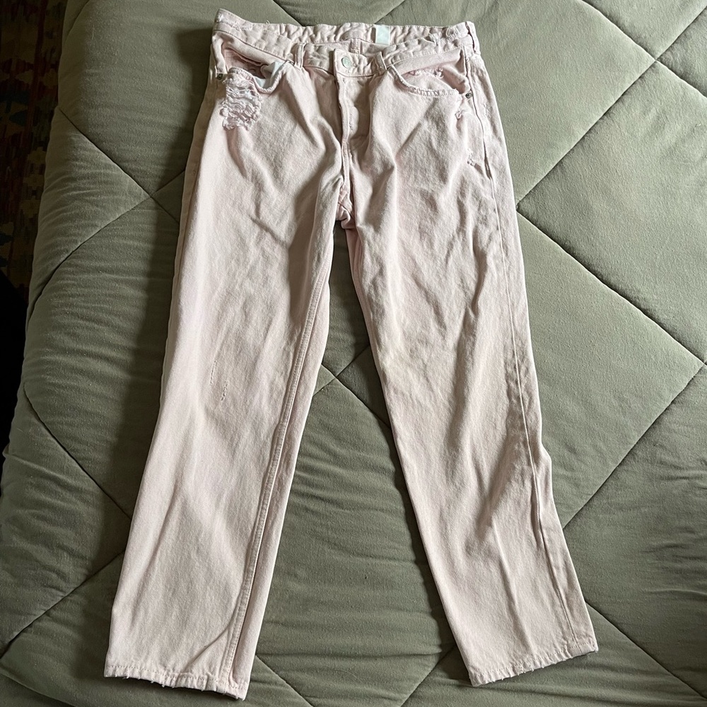 H&M Pink Boyfriend Jeans